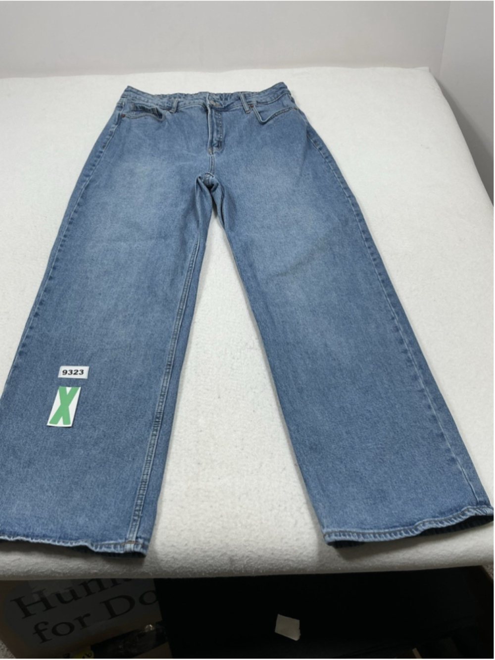 Womans Excellent Old Navy High Rise Wide Leg Blue Jeans Size 14 Waist 33 Inch